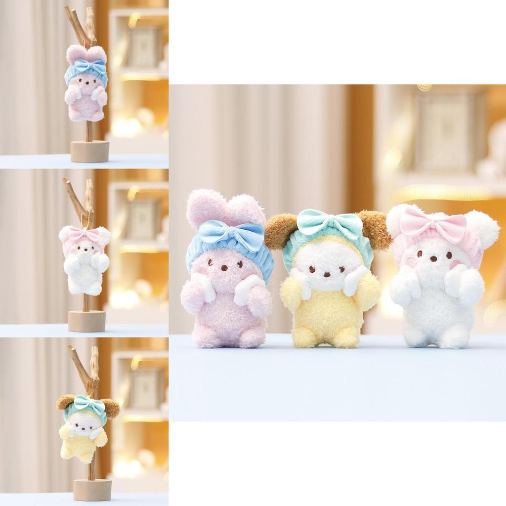 Charming Face Wash Rabbit Plush Toy Cute Bear Stuffed Animal For Kids Gifts