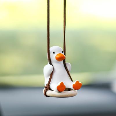 Entzückende Enten Autoanhänger, Reifenschaukel Innenspiegel Anhänger