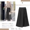 Einfarbiger Gaucho-Anzug Plissee Lang Hoch Koreanisch Pendeln [JLBOCMGT] Damen Weitbeinige Hose, Farbe, Hose, Hose, Culottes, Hose, Taille, Stil, Hose,