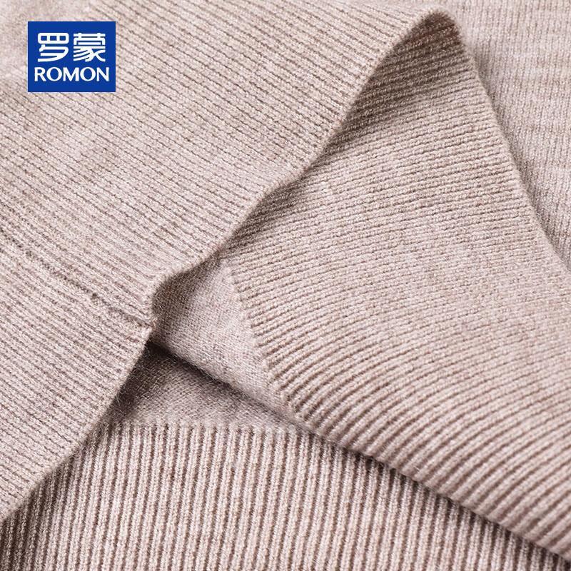 ROMON Men's Cashmere Blend Half-Zip Mock Neck Sweater