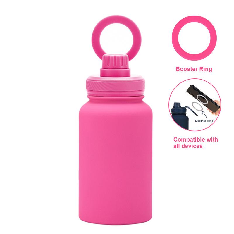 Mobile Phone Magnetic Bracket Water Cup Outdoor 650Ml Large Mouth Thermos Cup Stainless Steel Sports Water Bottle