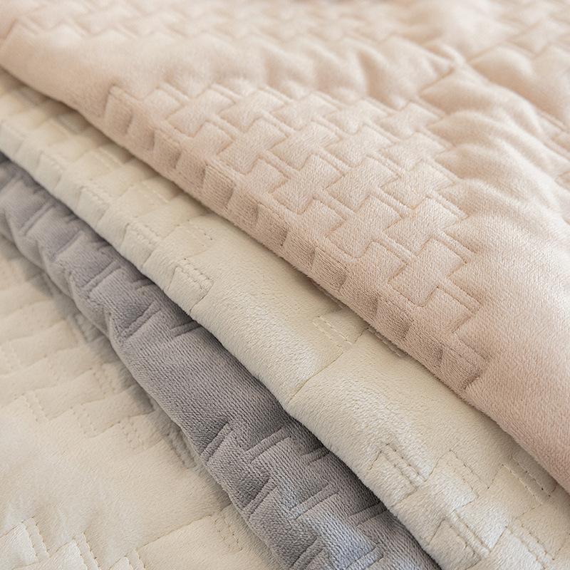 Modern Simple Crystal Velvet Sofa Cushion Four Seasons Universal Machine Embroidery Sofa Cushion Non-Slip Sofa Cover Cover Towel
