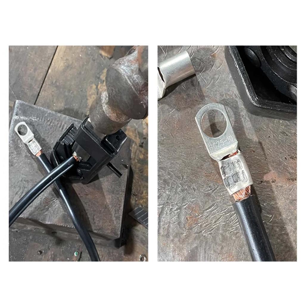 Professional Crimping Tool Pliers, Hammer Lug Crimper Tool for Battery Welding Cables, Suitable for 3-70mm 2 Wiring Lug