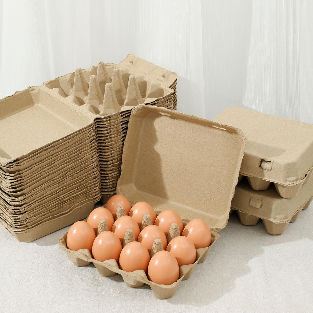 20/30pcs Egg Storage Box Paper Egg Organizer Tray for Farm,3x4 Egg Protect Holder Tray for Home Kitchen Refrigerato Organizer