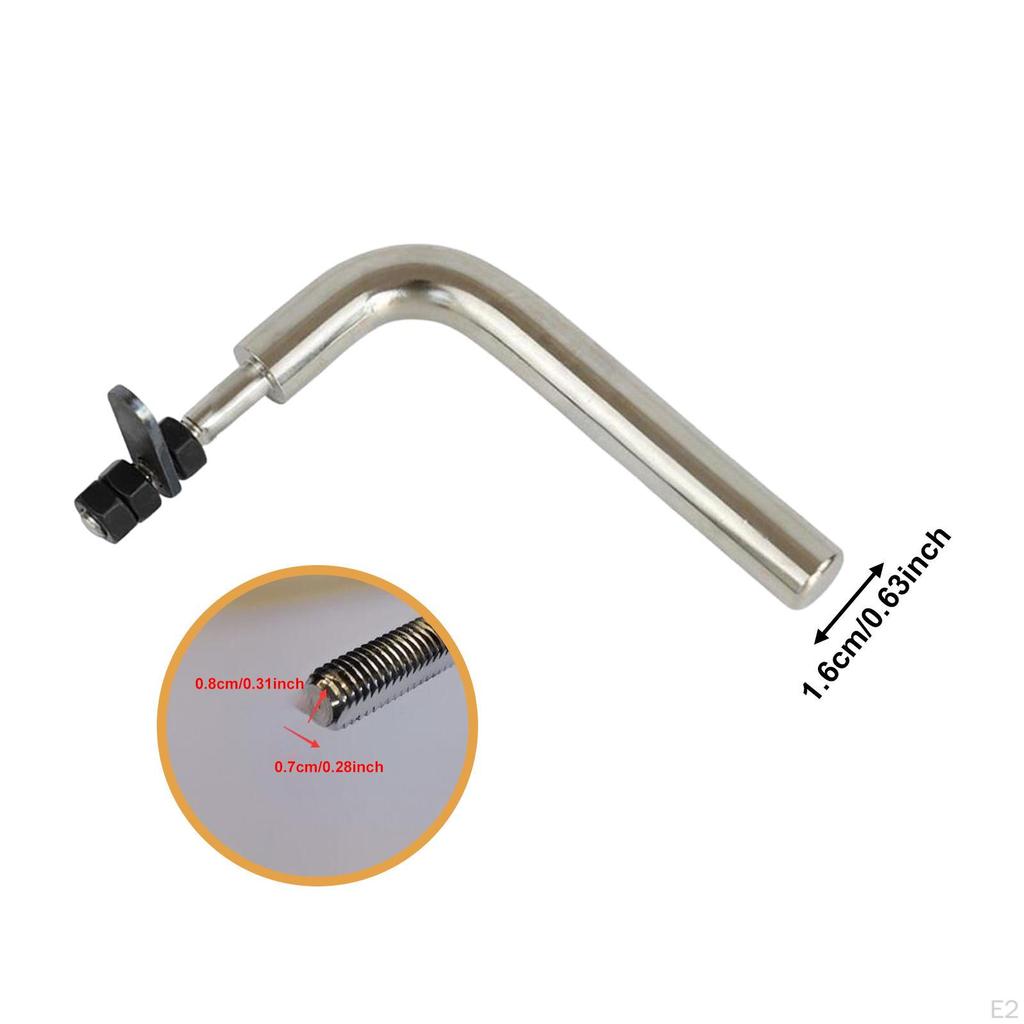 Replacement Fireplace Door Handle Repair Parts Easy to Install Heat Resistant Stainless Steel