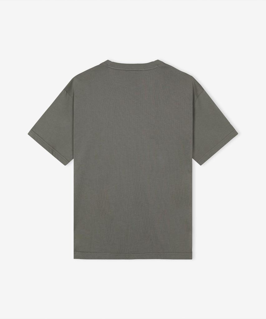 Nyuballanseu Nbneg21443 / Uni Essential Signature Short Sleeve T-Shirt (Gray Khaki)