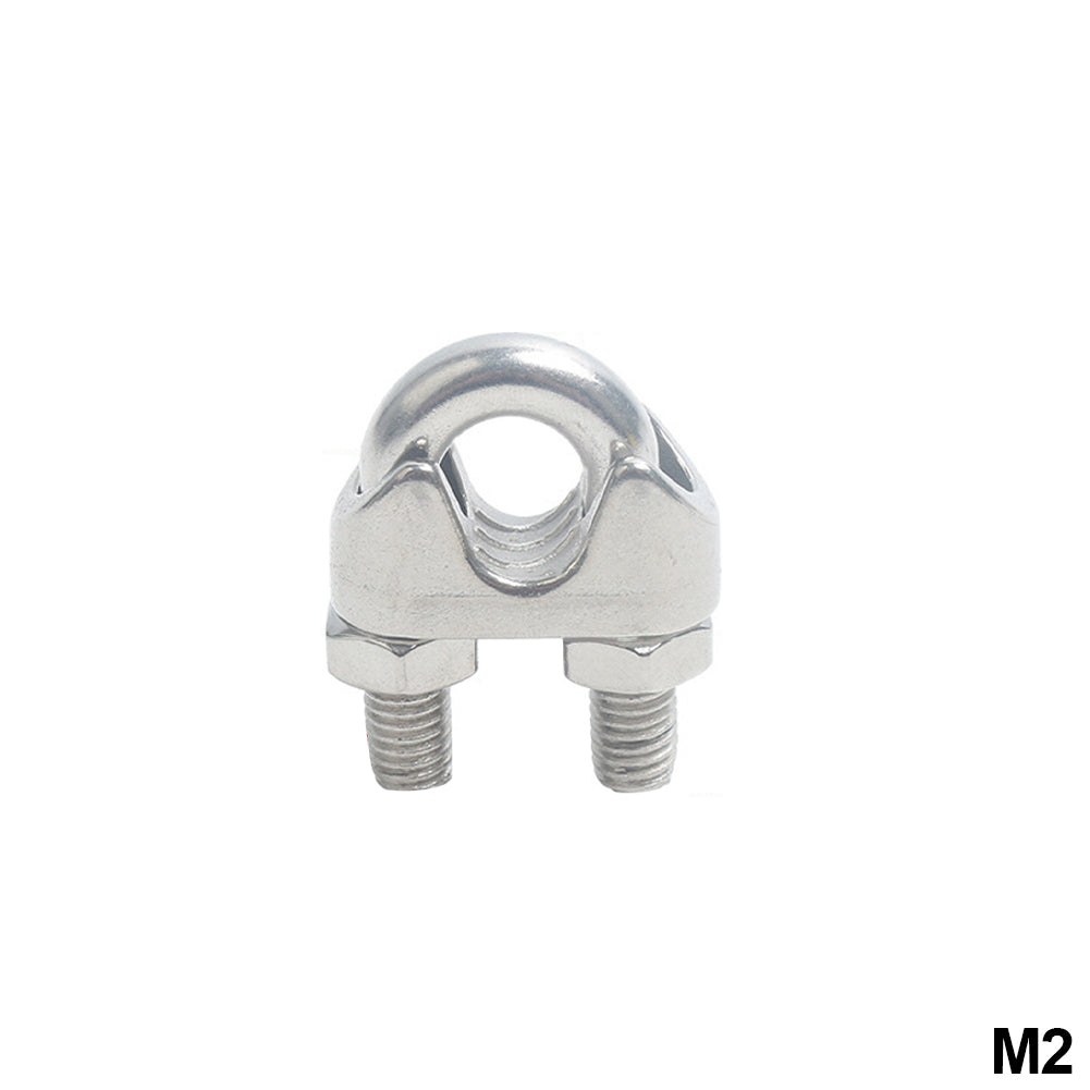 

U-образный зажим из нержавеющей стали 304, зажимы для троса M2/3/4/5/6/8/10/12/14/16/18 мм, болты, такелажные приспособления, зажимы, рукава для троса