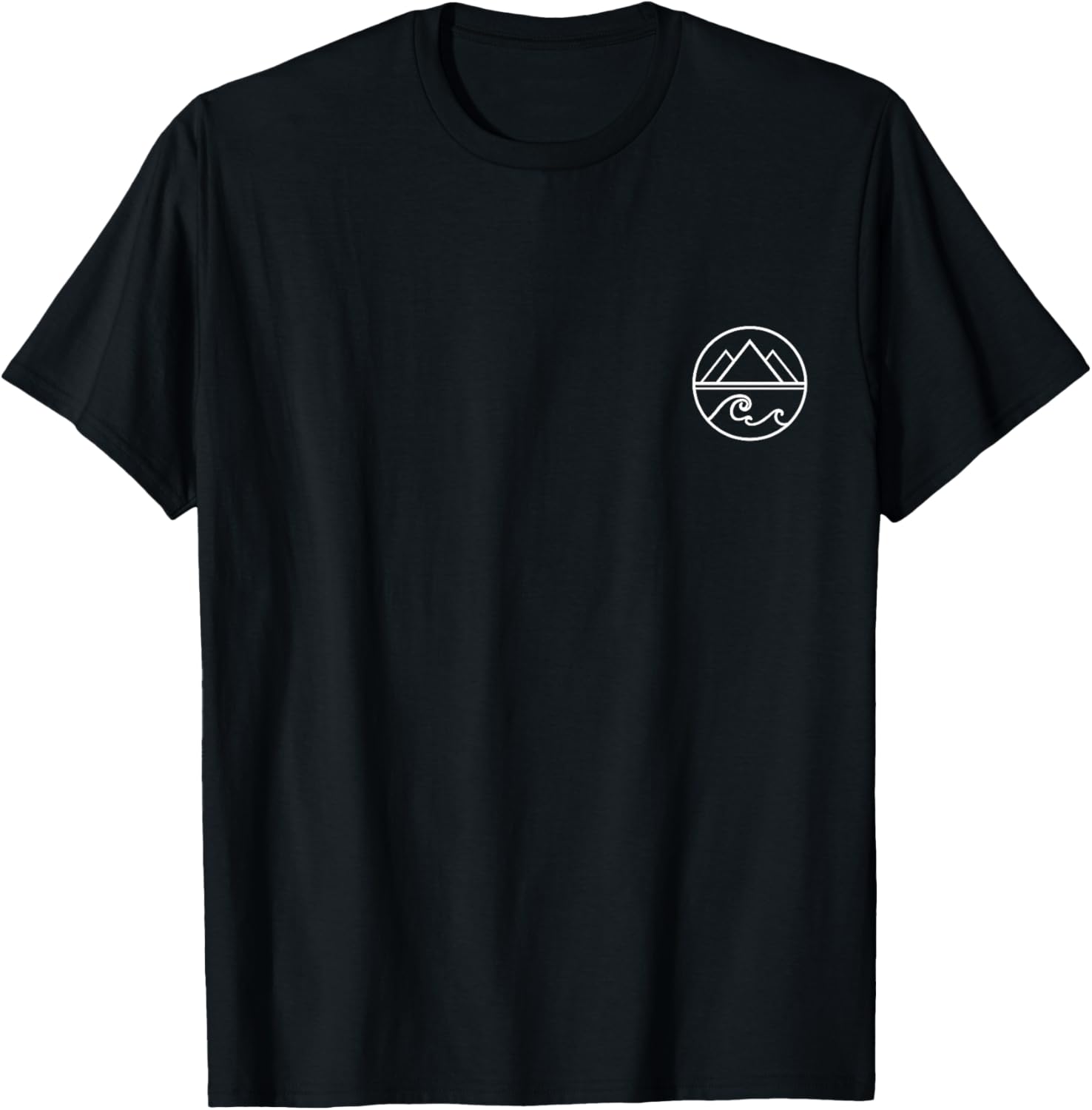 Mountains Waves Nature Outdoor Surf Hiking Hiker Surfer T-Shirt S