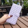 Suitable for IPhone15 mobile phone leather case 16Pro rhombus pattern Xiaoxiangfeng card wallet protective case 16E