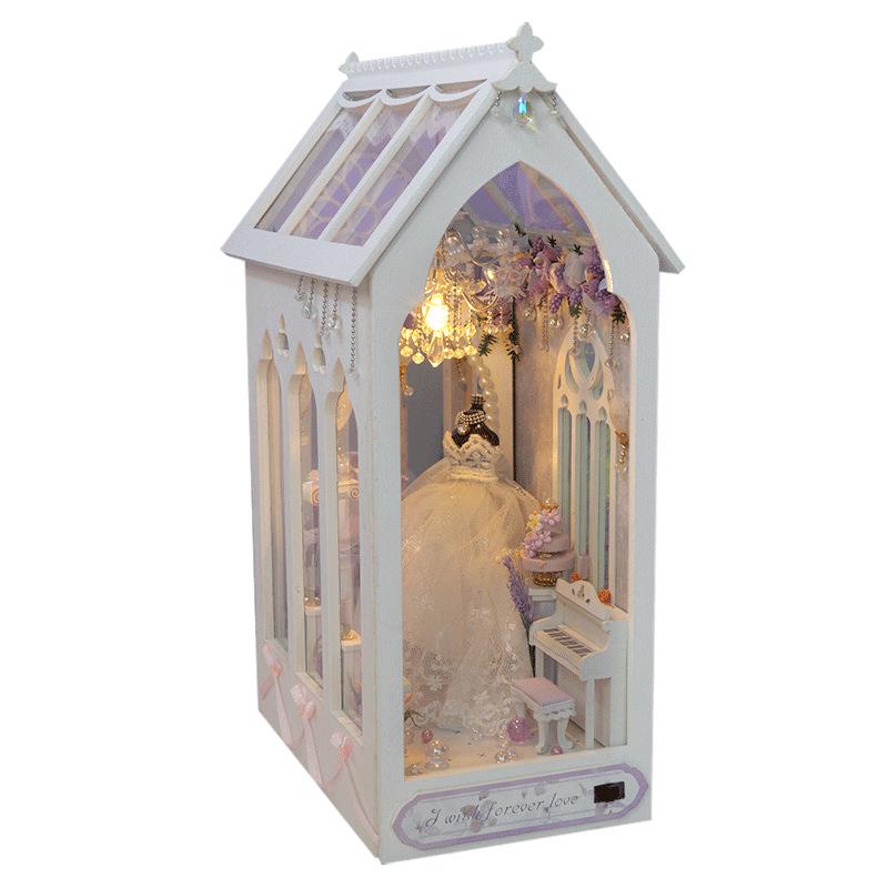 Tianyu TC21 Eternal Fragrance DIY Miniature House Bookend - Creative Handmade Assembly Model for Qixi Birthday Gift