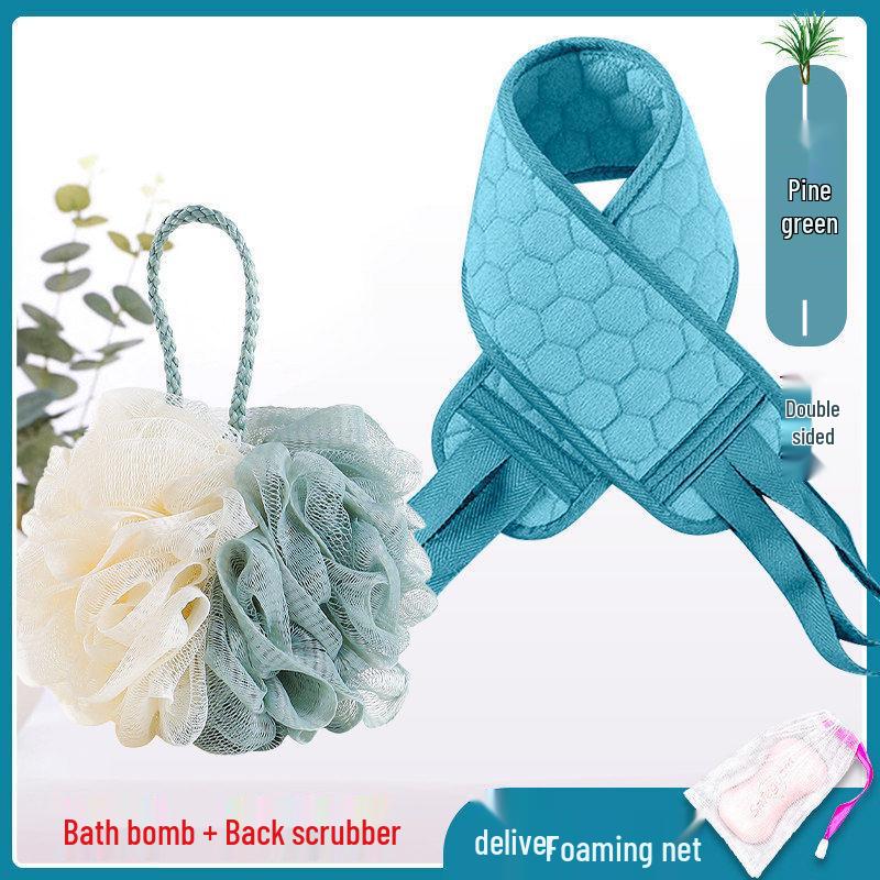 LIEI Large Dual-Color Bath Pouf