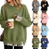 Women's Casual Printed Long Sleeve Sweatshirt with Design, Loose Fit Pullover Top