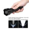 Outdoor XML T62 LED Flashlight Convex Lens Variable Focus Torch for Cycling Camping Emergency(black