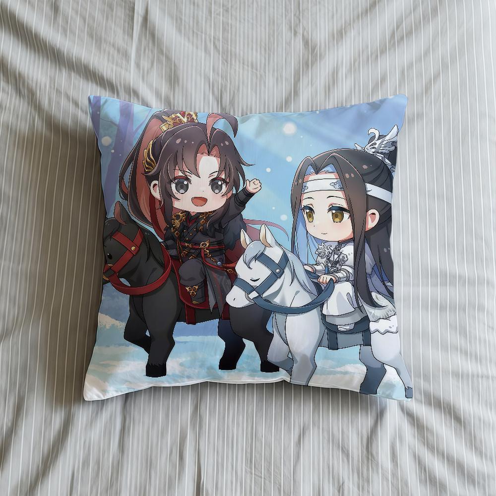 Cushion Cover Soft Anime Mo Case Shi Sofa Dao Living Room Zu Cute Home Comfortable Office Decor Protective Pillow