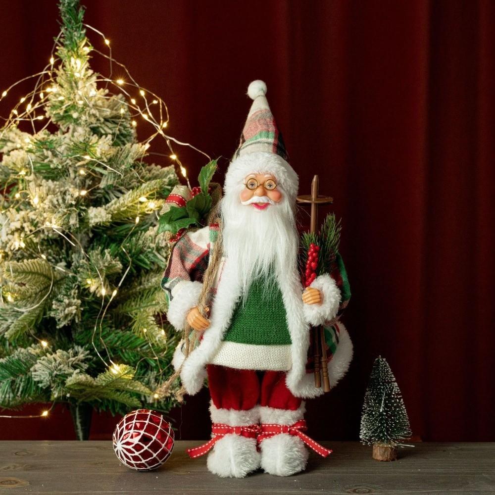 Home Decoration Xmas Tree Ornament 12 Inches Santa Claus Doll New Santa Claus Decorations  Gift