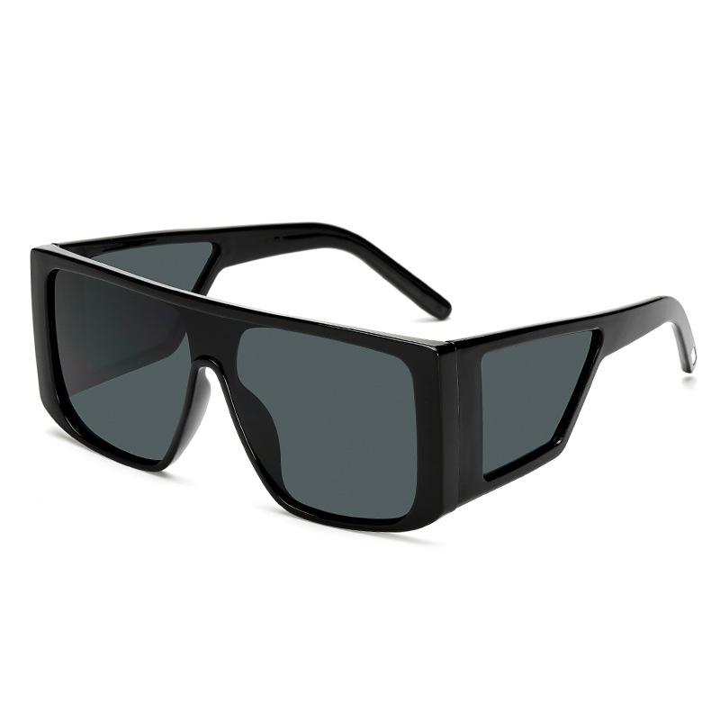 European New Square Sunglasses Women New Big Oversized Flat Top Sun Glasses Female Vintage Retro Shades for Women Men UV400