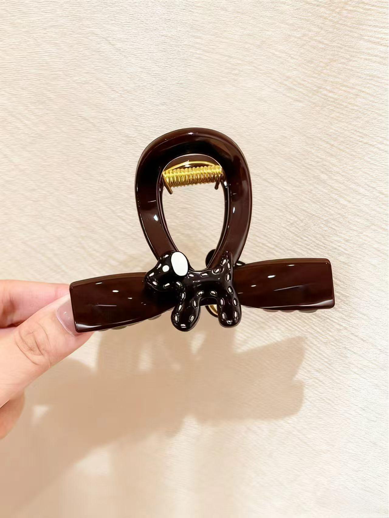 

French Retro High Ponytail Puppy Claw Clip - Women’s Luxury 2025 Shark Hairpin Accessory