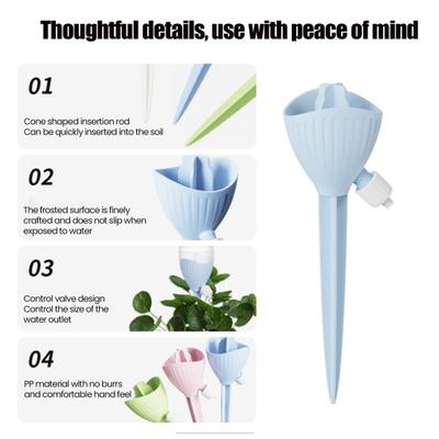 Yousheng Adjustable Watering Spike Automatic Plant Watering Spike Planter Insert Self Watering Tool with Control Valve Switch for Indoor Outdoor