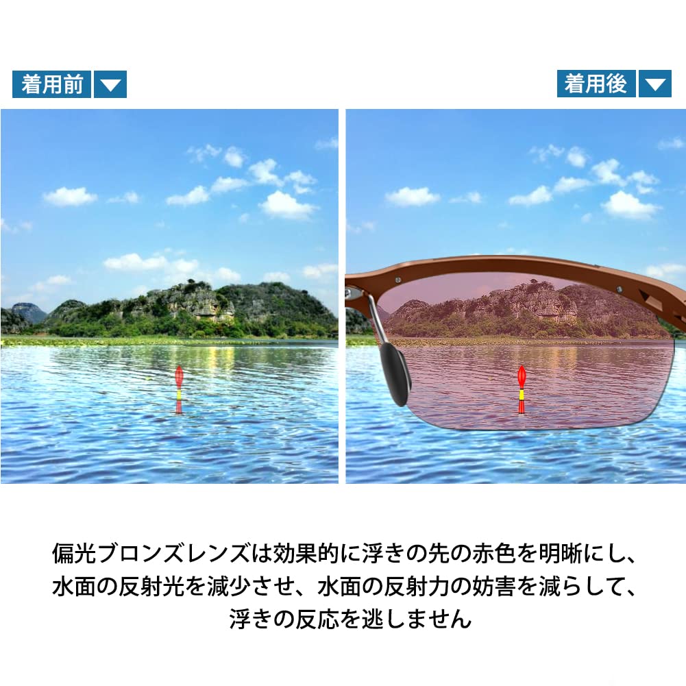 Glazata Polarized Sports UV400 for Night and Fishing Sunglasses, Protection, Driving, Baseball, Cycling, Fishing, Running, Golf, Driving,