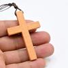 Persönlichkeit Holz Kreuz Anhänger Halskette Für Männer Frauen Minimalistischen Party Schmuck Geschenke