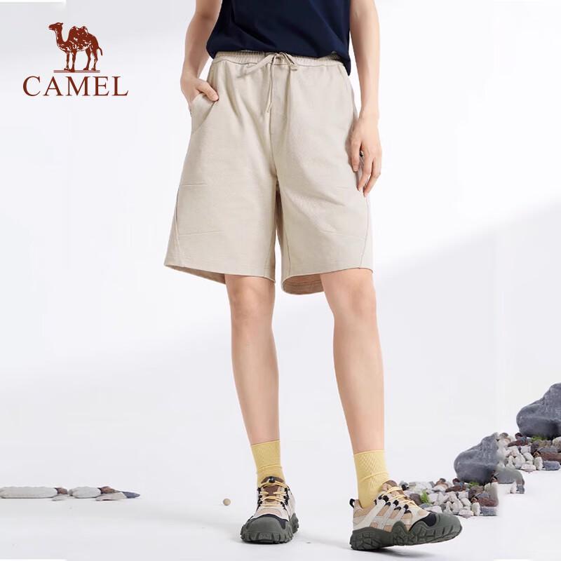 Camel Women's Casual Pure Cotton Knit Shorts