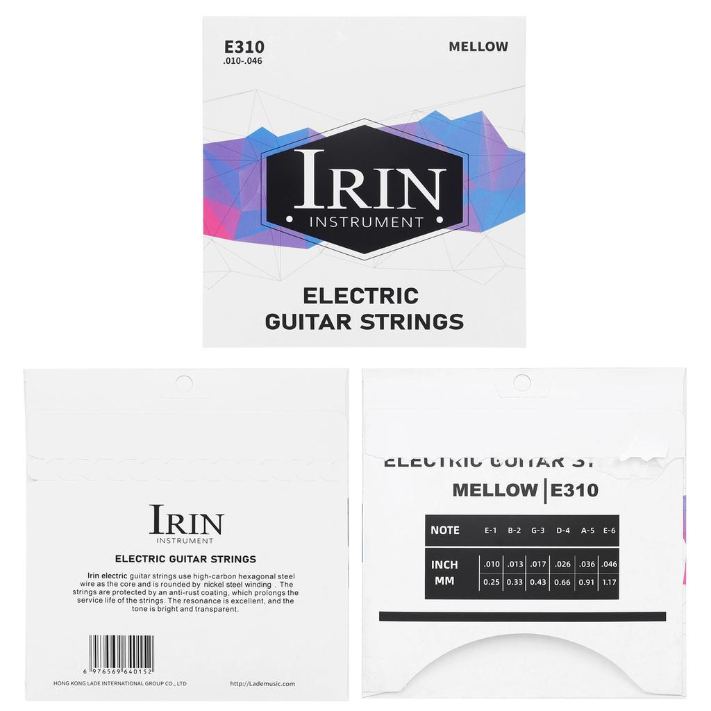 IRIN Electric Guitar Strings High Carbon Steel Core Antirust PVD Ion Coating Electric Guitar Strings Guitar Accessories Parts
