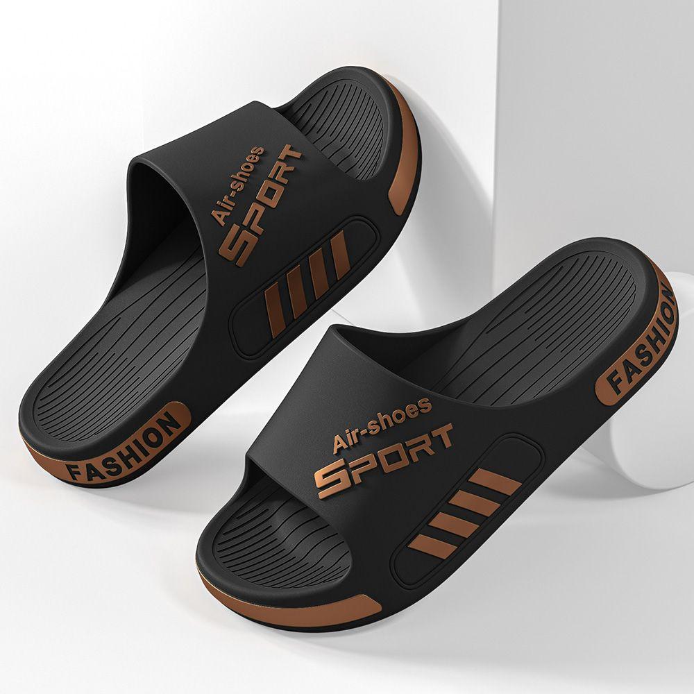 Fashion Men's Home Slippers No Smelly Feet Sandals Outer Wear Trend Slippers House Man New 2025 Thick Bottom Super Soft Male Toilet