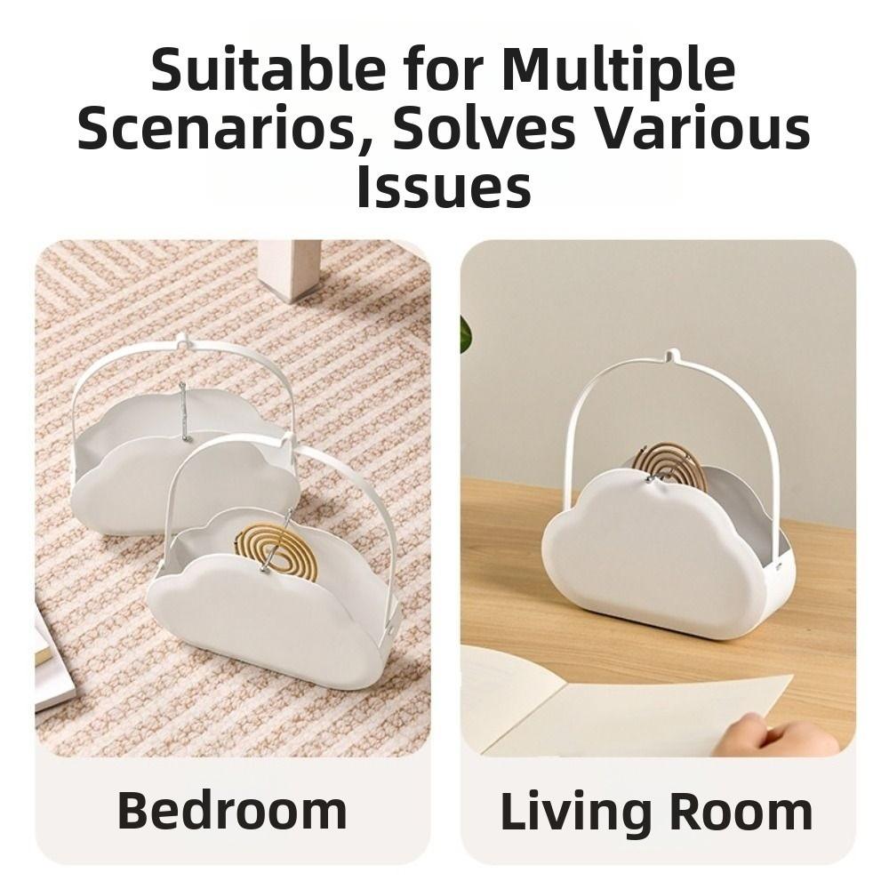 Cloud-Shaped Mosquito Coil Holder Wall Mounted Gnat Coil Rack Modern Coil Incense Burner  Patio