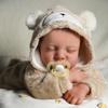 46 см Реалістична лялька Reborn Baby Леві в костюмі ведмедика - Мила дитяча іграшка