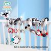 Happy Monkey Baby Sensory Black & White Crib Pendant & Grasping Rattle