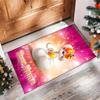 Diddl Crystal Velvet Rug, Custom Name Text Personalized Non‑Slip Floor Mat for Home Decor Gift