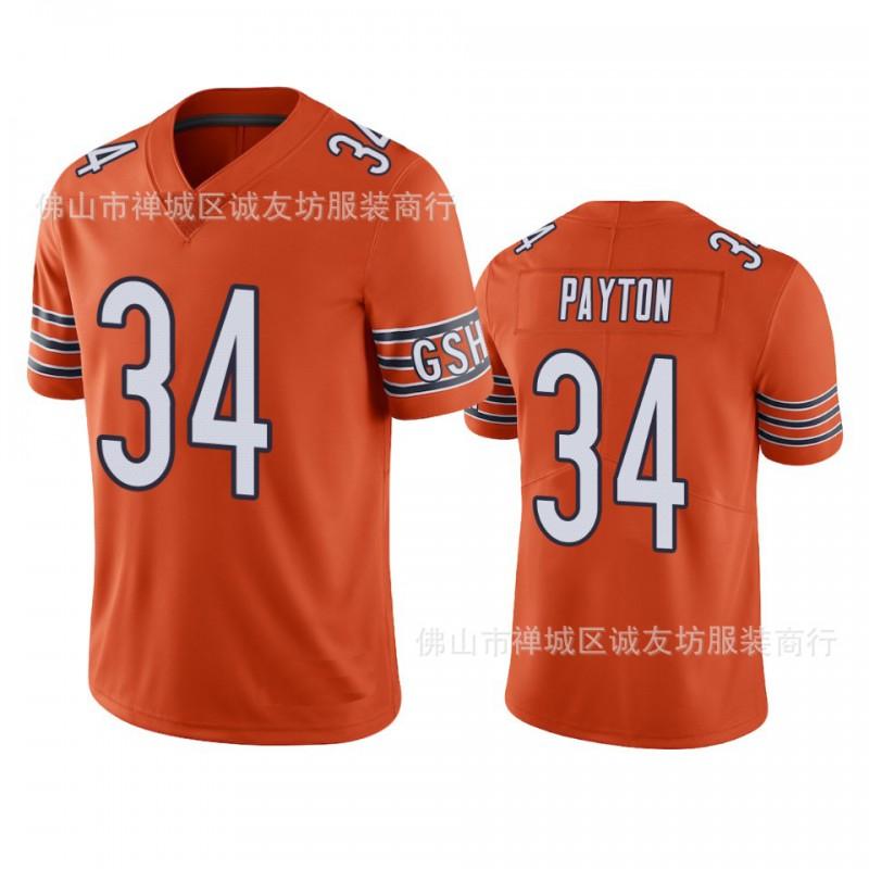 NFL Chicago Bears 34 Walter Payton Football Jersey Mens Sports Game Uniform