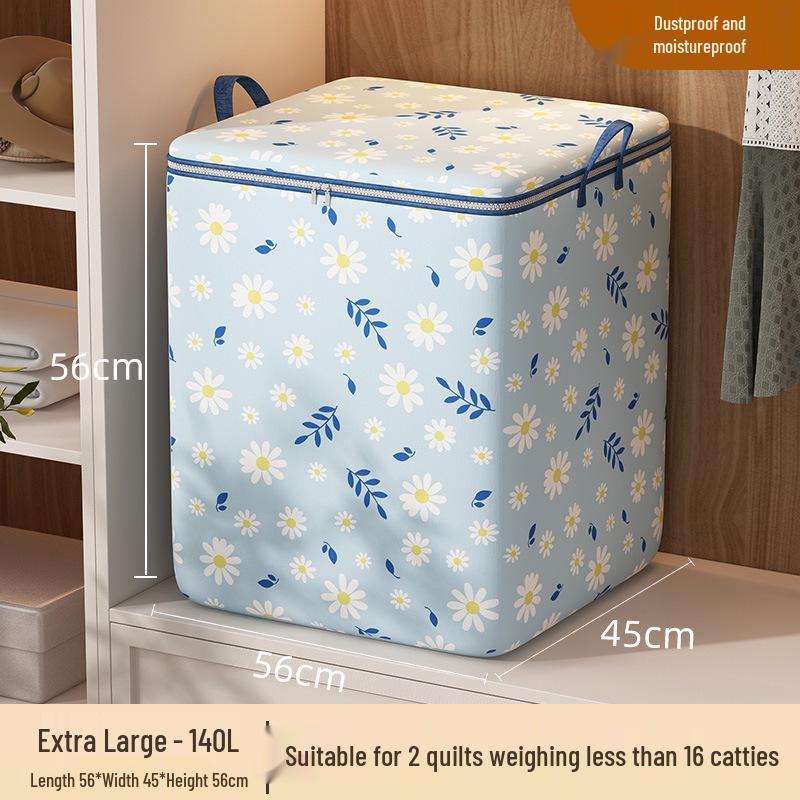 Waterproof Fabric Storage Bag - Large Capacity for Quilts, Comforters, and Closet Clothes