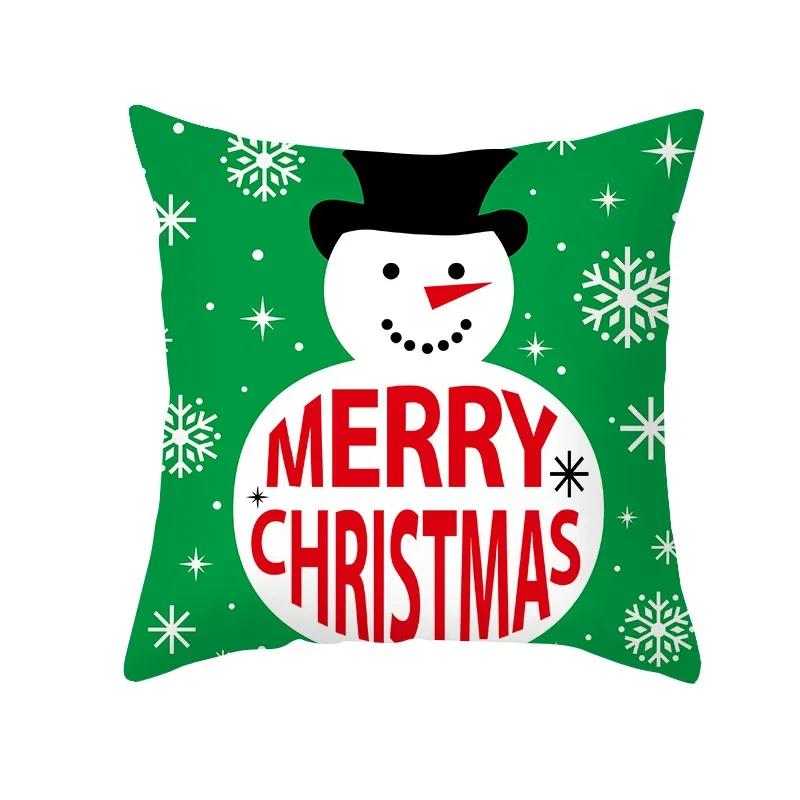 Home Decoration Christmas Cute Cartoon Pillow Case Cushion Cushion Cushion Set is suitable for bedroom living room