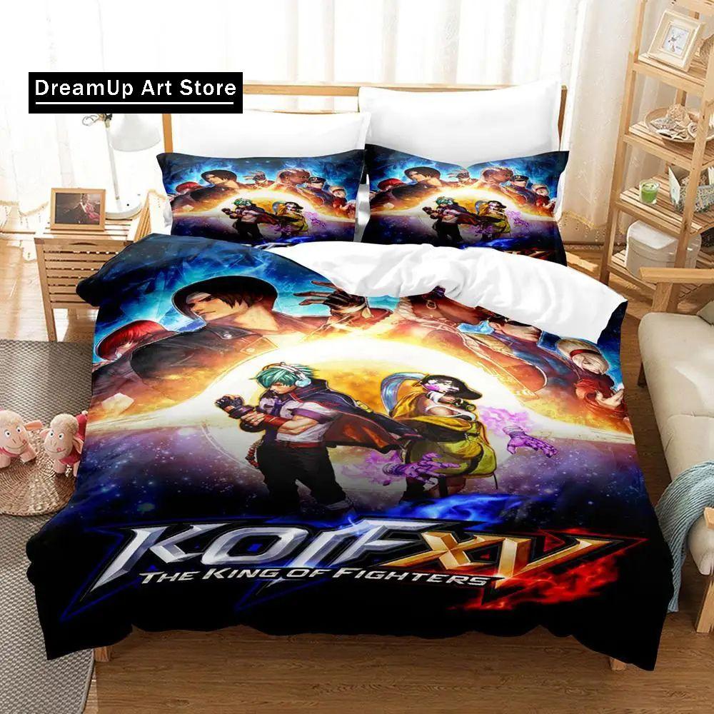 3d Printing Anime The King Of Fighter Bedding Set Boys Girls Twin Queen Size Duvet Cover Pillowcase Bed Kids Adult Home Textile