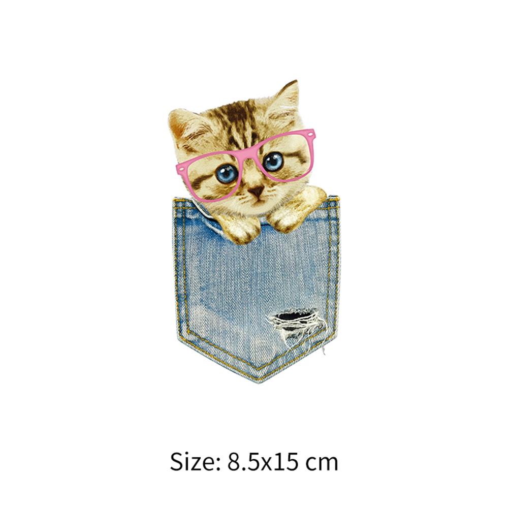 Washable Fashion Bag Thermal Patch For Clothing Denim Applique Iron On Patches Heat Transfer Stickers Clothes Decor