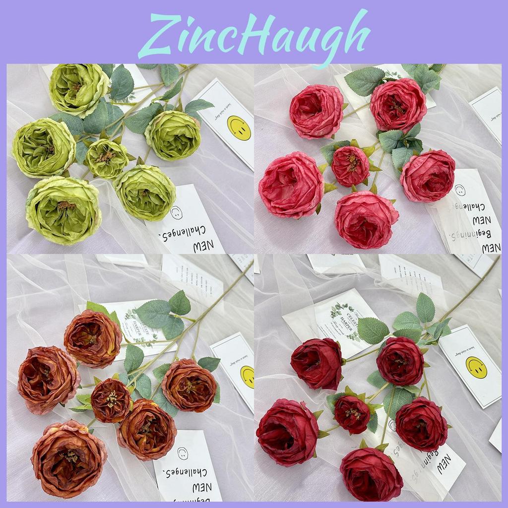 Artificial Rose Flower Bouquet For Home Decor Silk Fabric Fake Flowers