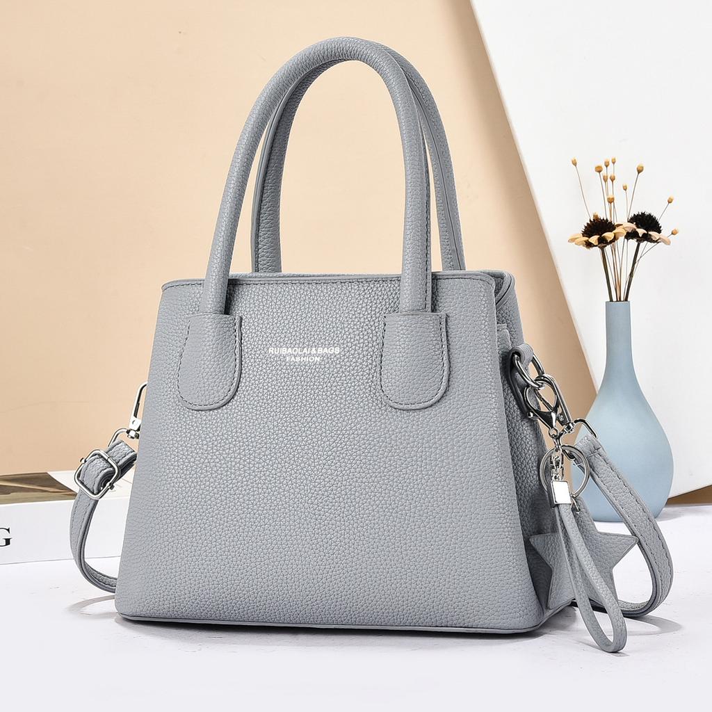 New Korean Fashion Hundreds of Multi Clip Crossbody Bag - Ladies Shoulder Bag Minimalist Texture Commuter Large Capacity Handbag