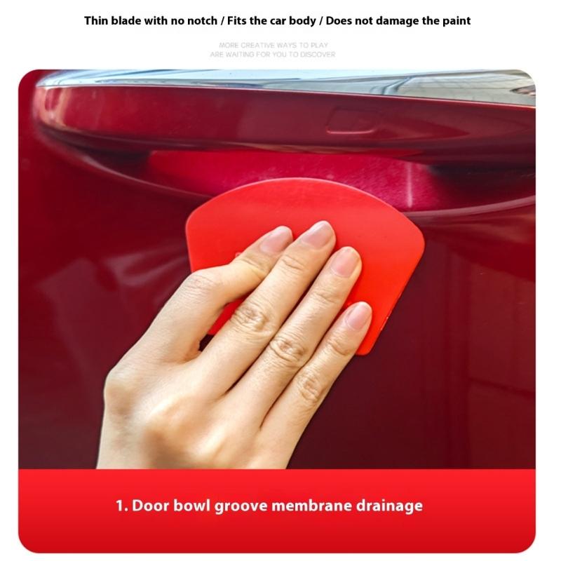 High Performances Plastic Squeegee Scraper With Curved Edge For Precise Wrapping Comfort Grip Universal Applicability