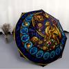 Golden Dragons Treasure pattern umbrella, portable and foldable design, 8 ribs, a casual accessory for Halloween, Christmas, and birthday gifts.