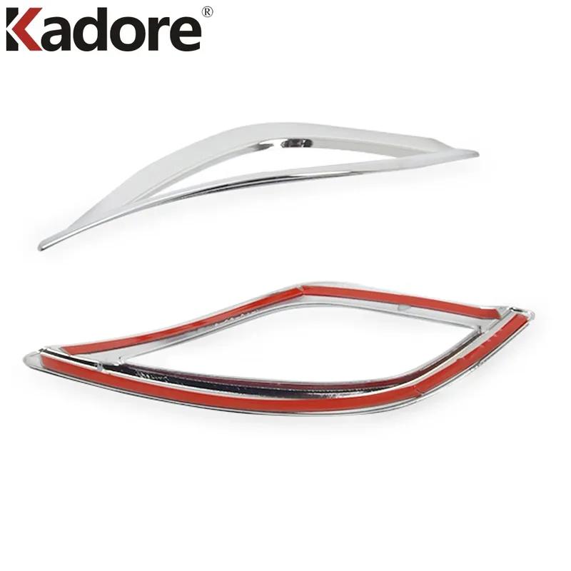 For Toyota Prius   Hatchback Chrome Car Rear Fog Light Lamp Cover Trim Tail Foglight Bezel Trims Accessories