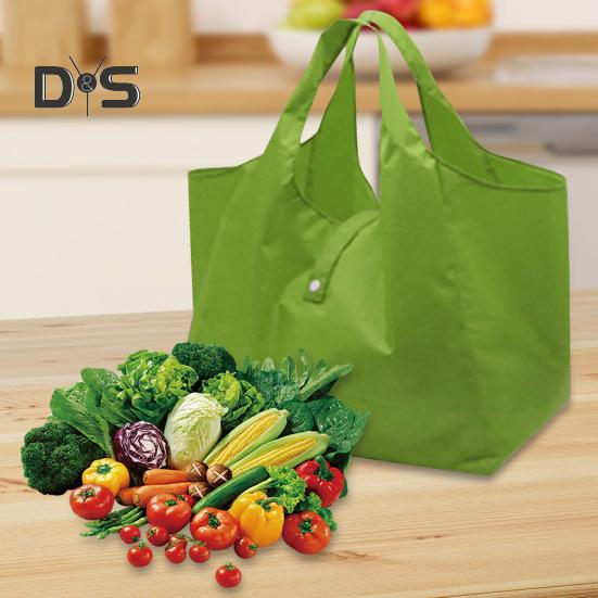Foldable Shopping Bag Large Capacity Strong Load-bearing Waterproof Reusable Collapsible Grocery Bag Holder Tote