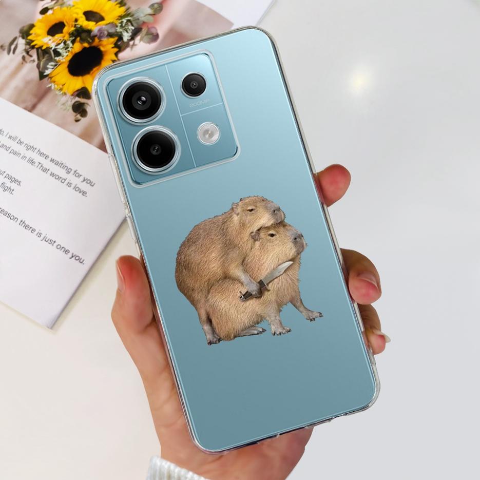 For Xiaomi Poco X6 5G Case PocoX6 Pro New Fashion Painted Cover Clear Silicone Phone Case For Xiaomi Poco X6 Pro X6Pro 5G Bumper