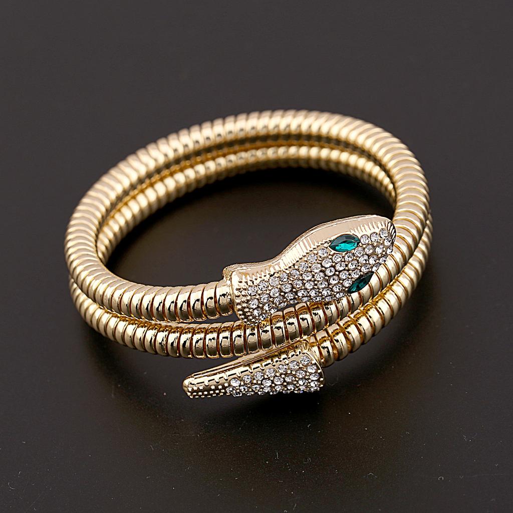 European and American Bracelet Fashionable Design Snake-shaped Winding Punk Style Bracelet Jewelry