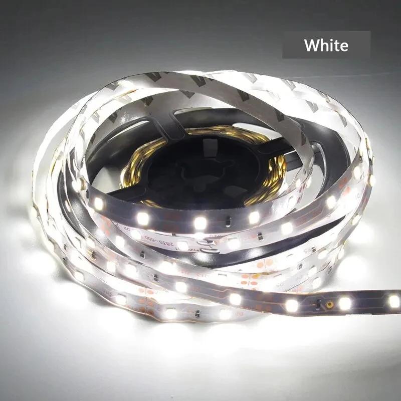 DC 12V Flexible 5M LED Light Strip 5050 Waterproof Strip 60LED/M White RGB Light Tape Home Decoration Lighting Strip Lamp