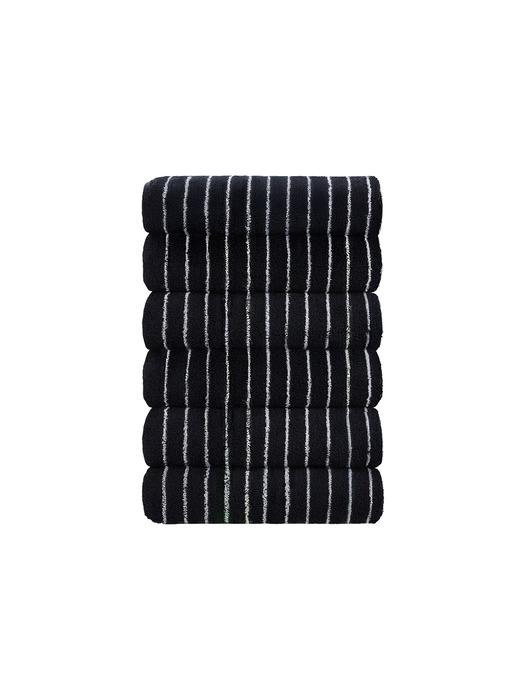 TETO 6P Black Edition Line White Supima Towel 230g Line White 230g