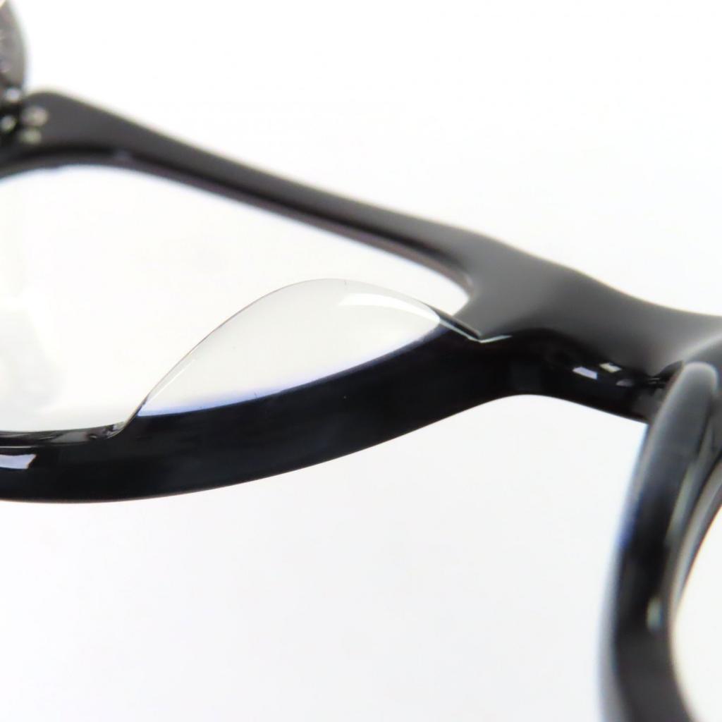 Tolle CHROME HEARTS Brille GUT GEFÄDELT schwarzer Kunststoff Herren Gebraucht