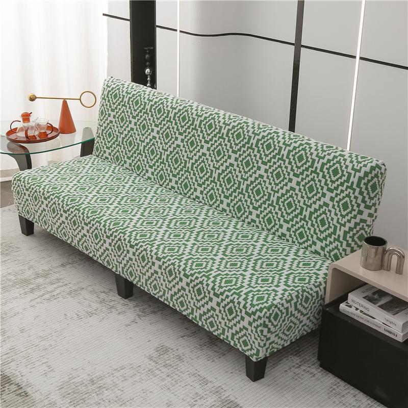 Stretch Sofa Cover Folding Sofa Bed Slipcovers Couch Cover Without Armrest Elastic Fitted Sheet for Sofa Bed