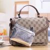 New burst pattern multi-functional change bag women's simple clutch bag mini wrist small bag textured storage bag