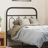 VidaXL Black Metal Headboard 90 Cm, Metal Headboard, Black Headboard,, Headboard for Single Bed 377145